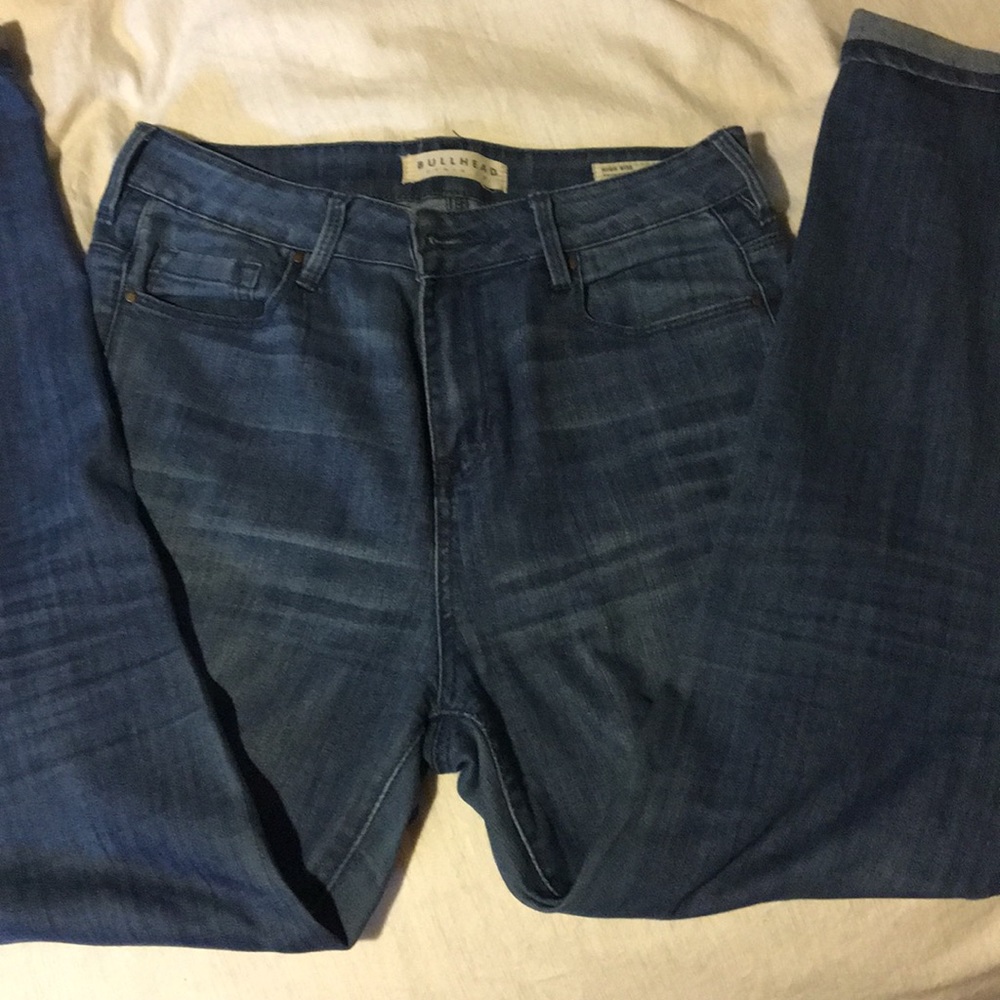 Skinny high rise jeans